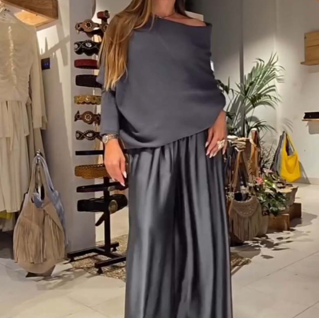 Gala | Elegante traje con hombros descubiertos