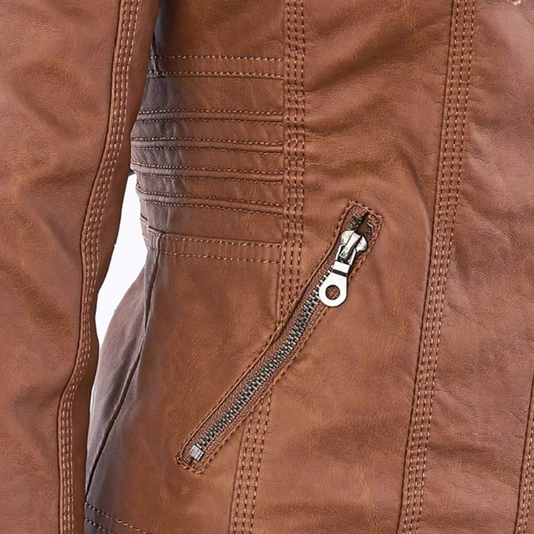 Clara Domínguez - Chaqueta de piel ultra elegante