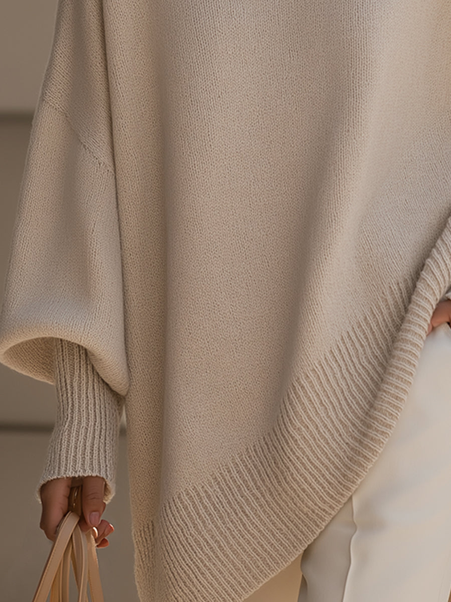 Serena | Elegante jersey con bajo asimétrico