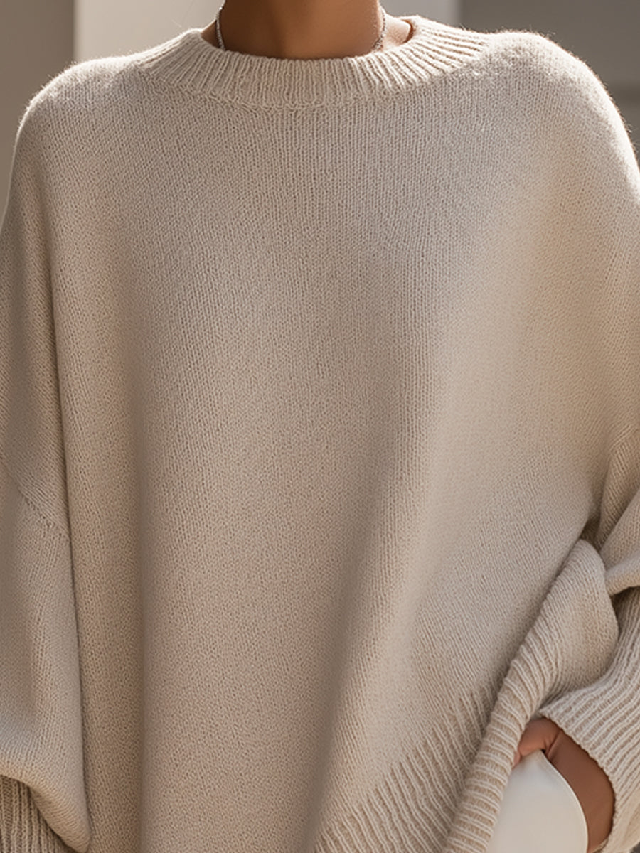 Serena | Elegante jersey con bajo asimétrico