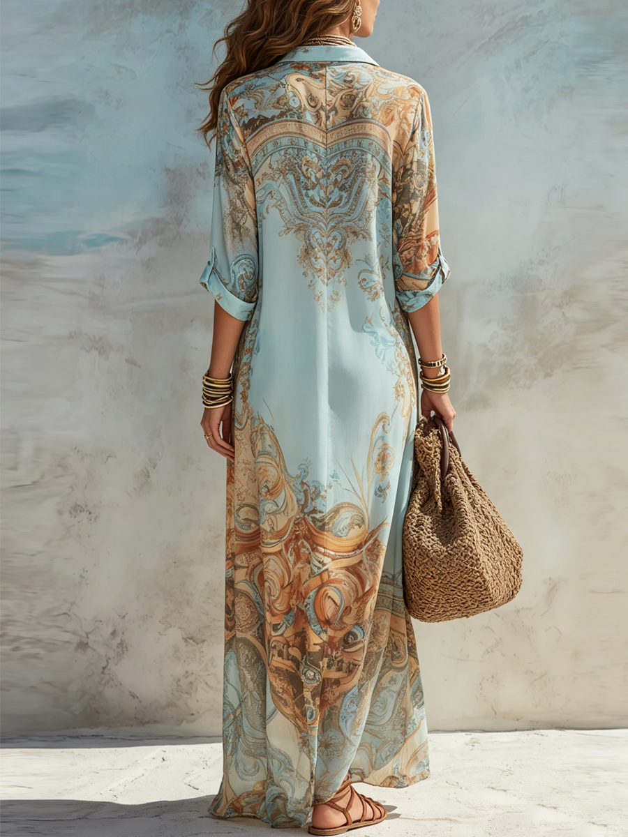 Laura™ Vestido Maxi estilo barroco