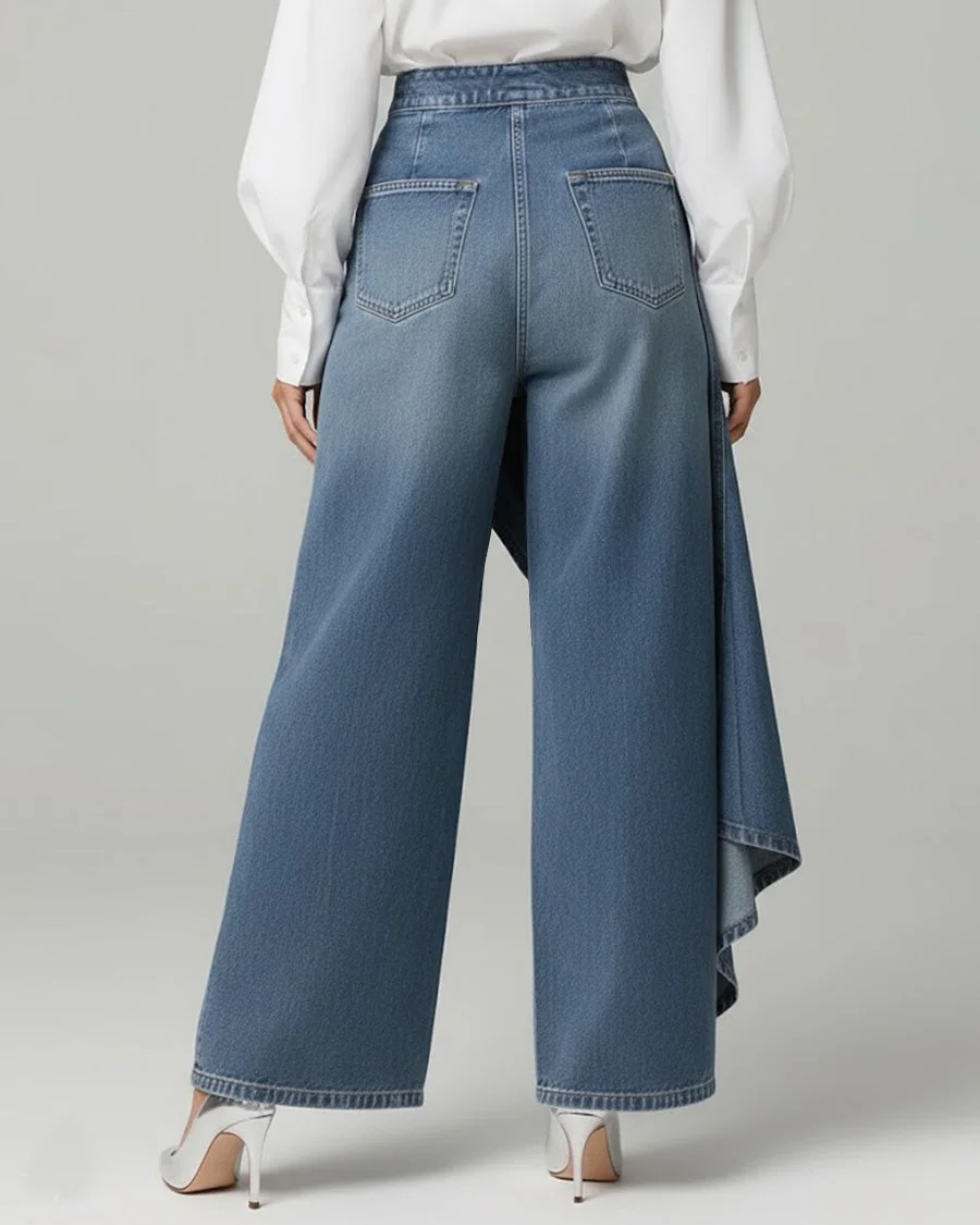 Audrey™ | Pantalón de denim con lazo