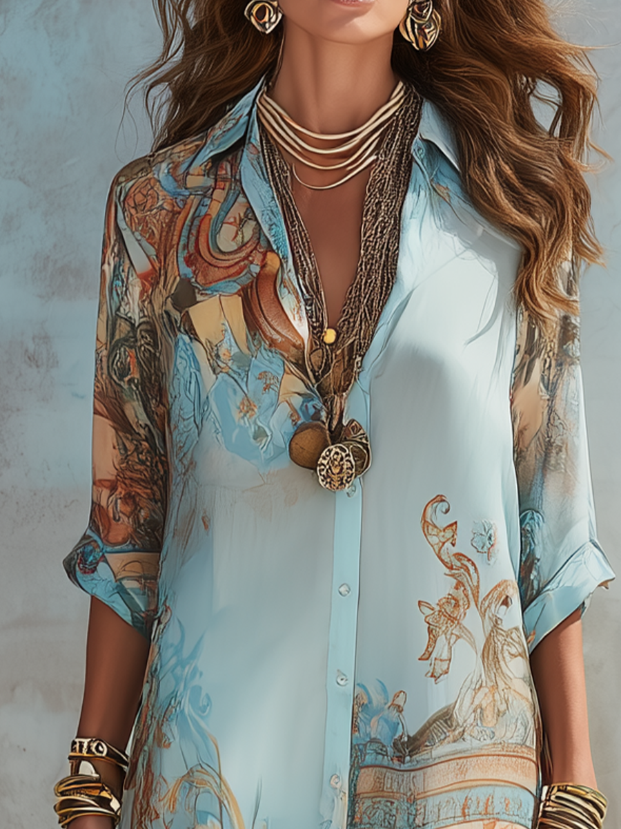 Laura™ Vestido Maxi estilo barroco