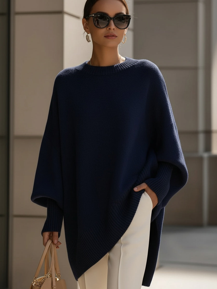 Serena | Elegante jersey con bajo asimétrico