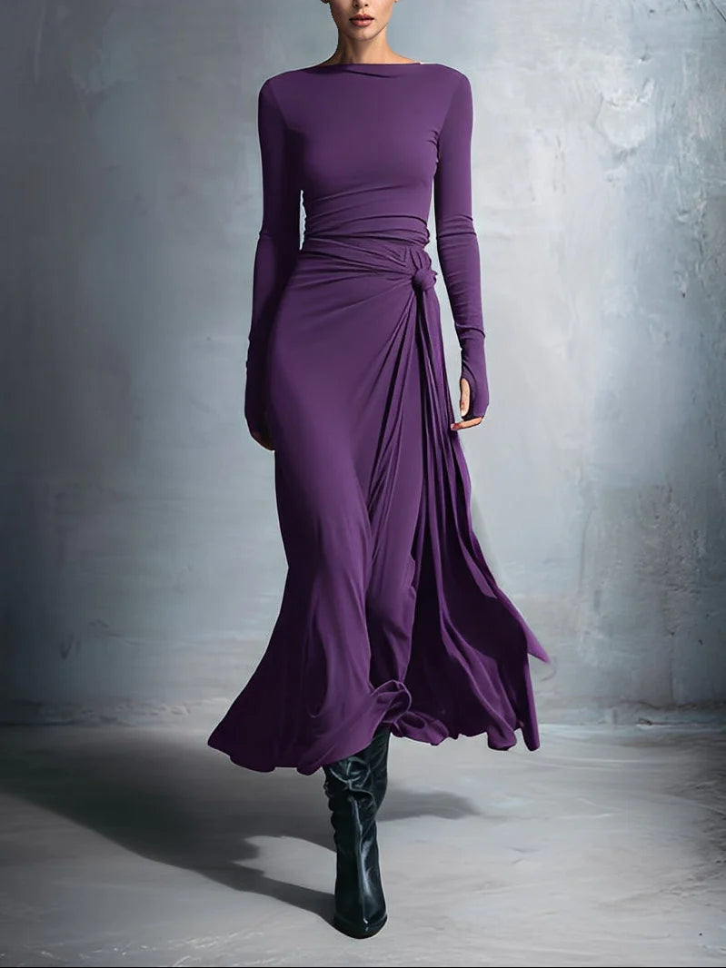 Vittoria | Vestido largo con lazo lateral