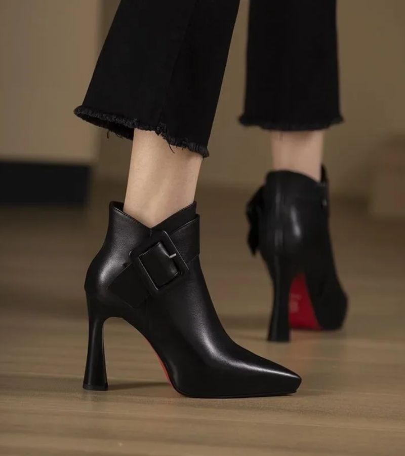 Giuseppe | Botines de tacos con hevilla overside