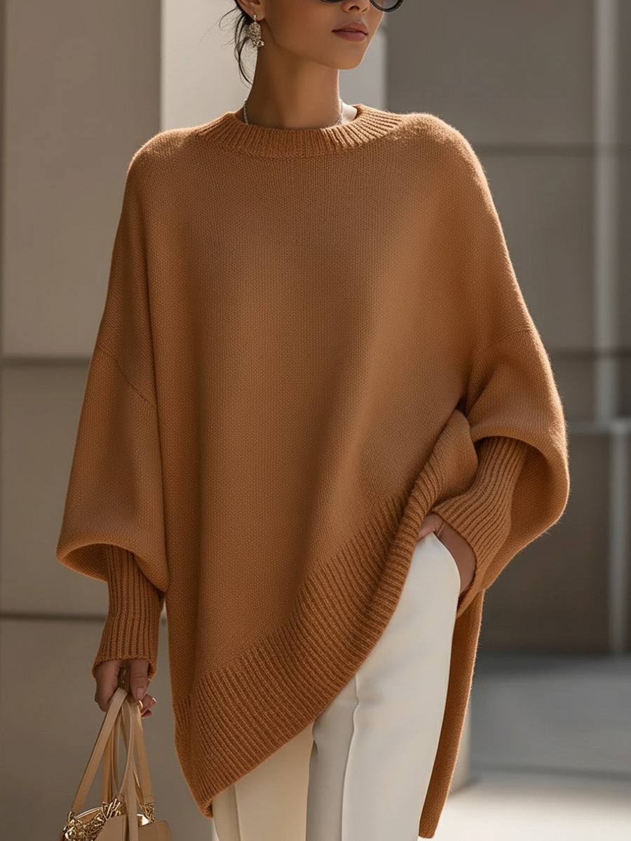 Serena | Elegante jersey con bajo asimétrico