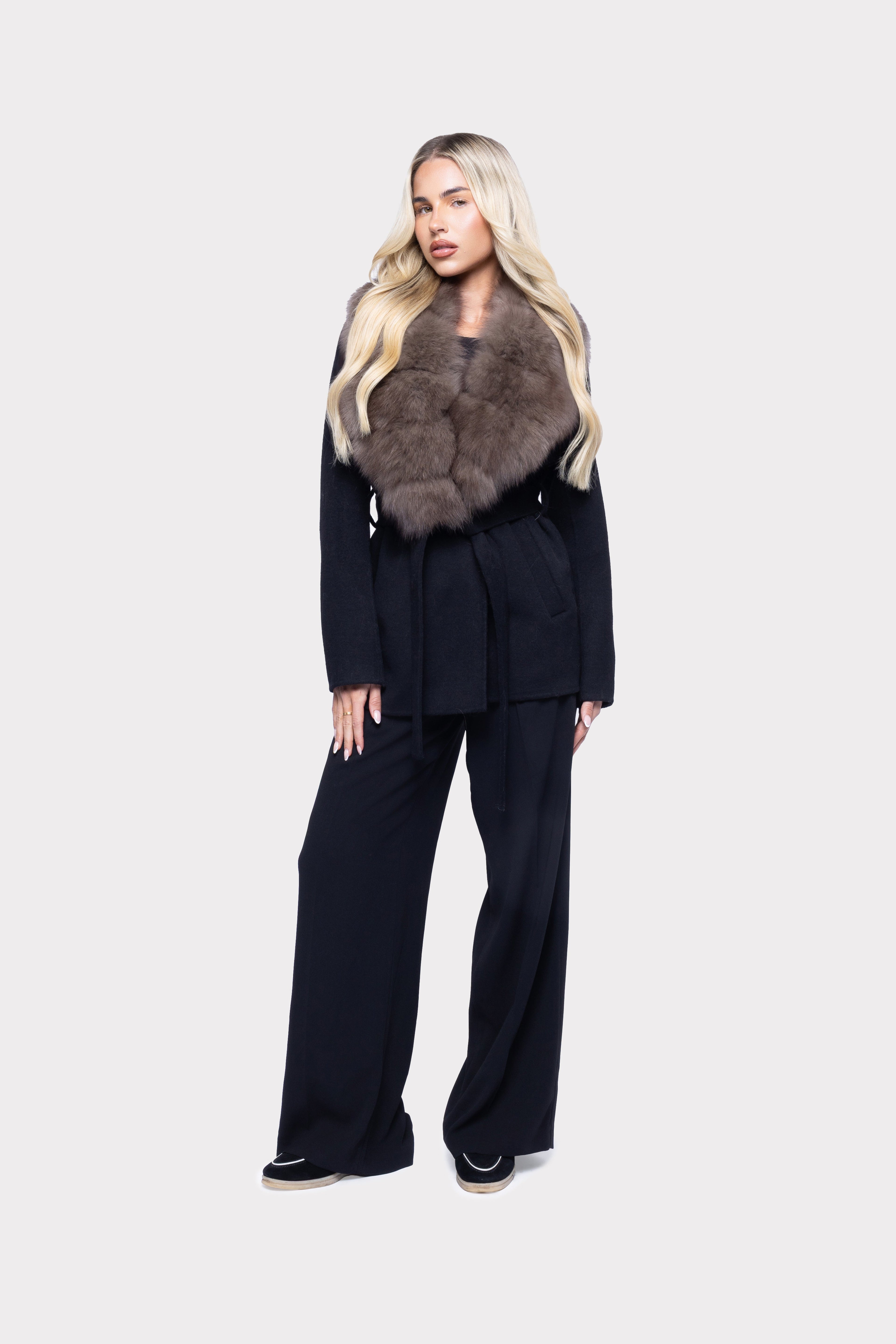 Valentina luxe | Chaqueta cruzada de pelo