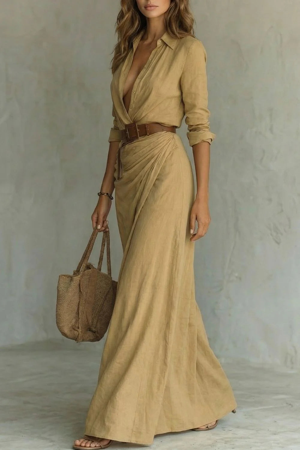 Azura | Vestido cruzado con botones