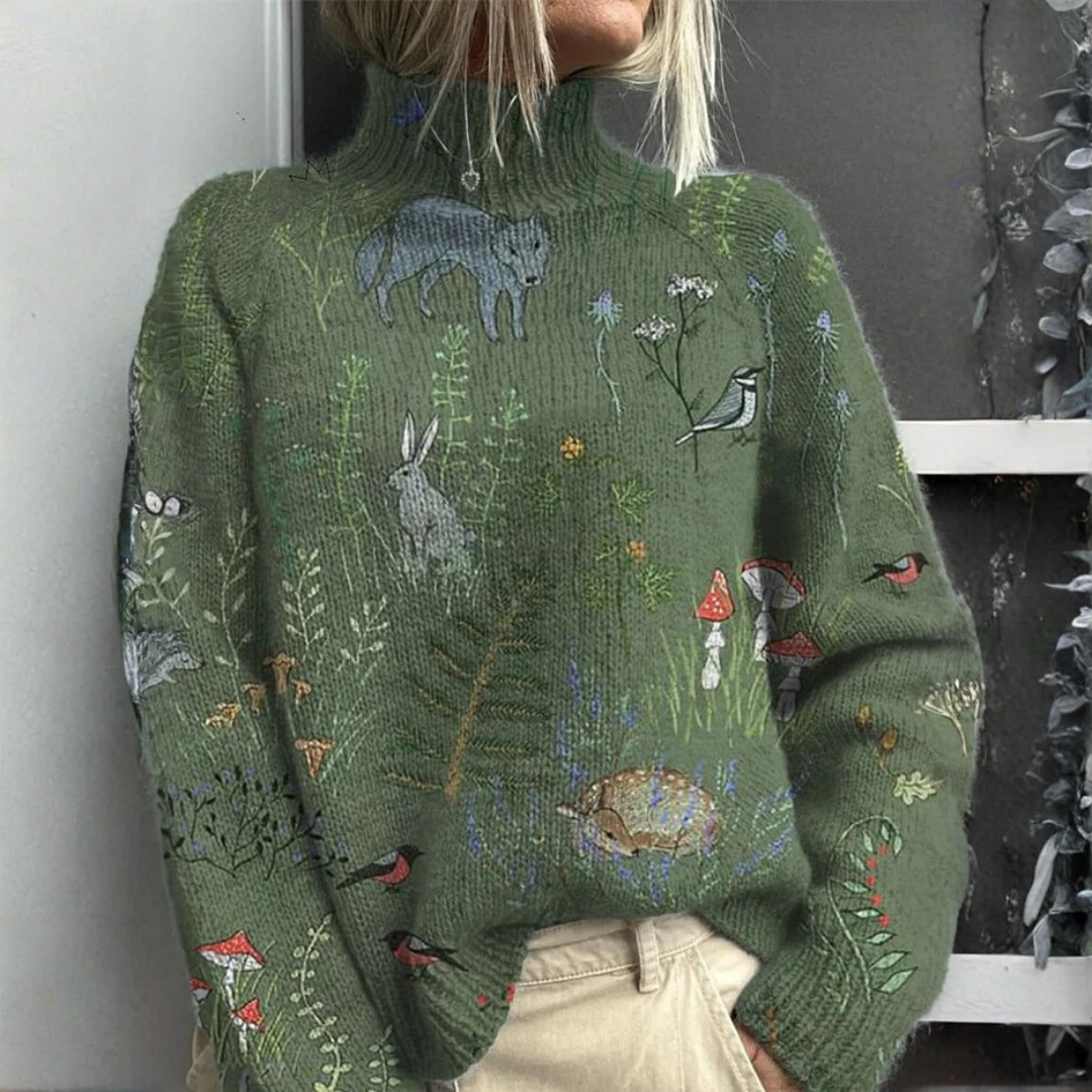 Lara | Jersey de cuello alto cálido y elegante