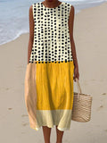 Lea | Vestido con lunares y bloques de color