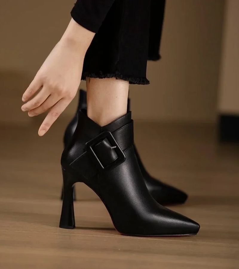 Giuseppe | Botines de tacos con hevilla overside