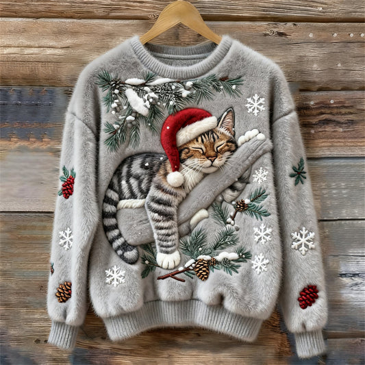 Jersey navideño de gatos