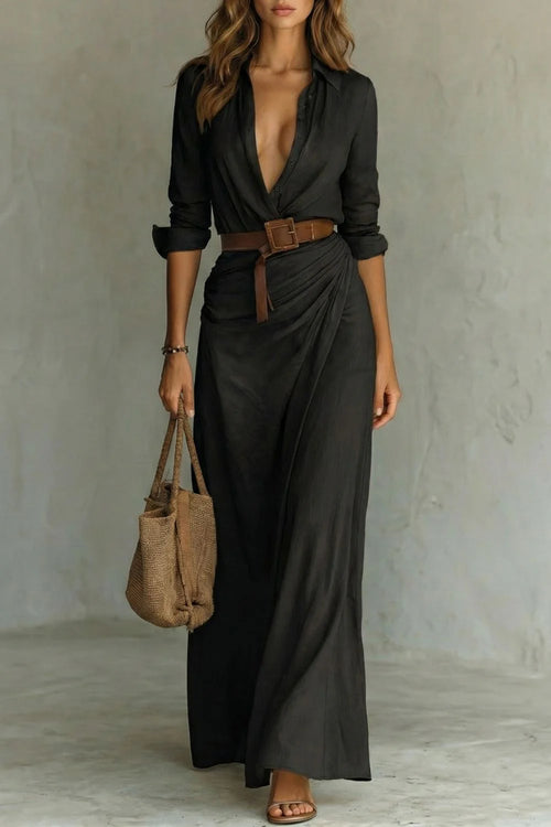 Azura | Vestido cruzado con botones