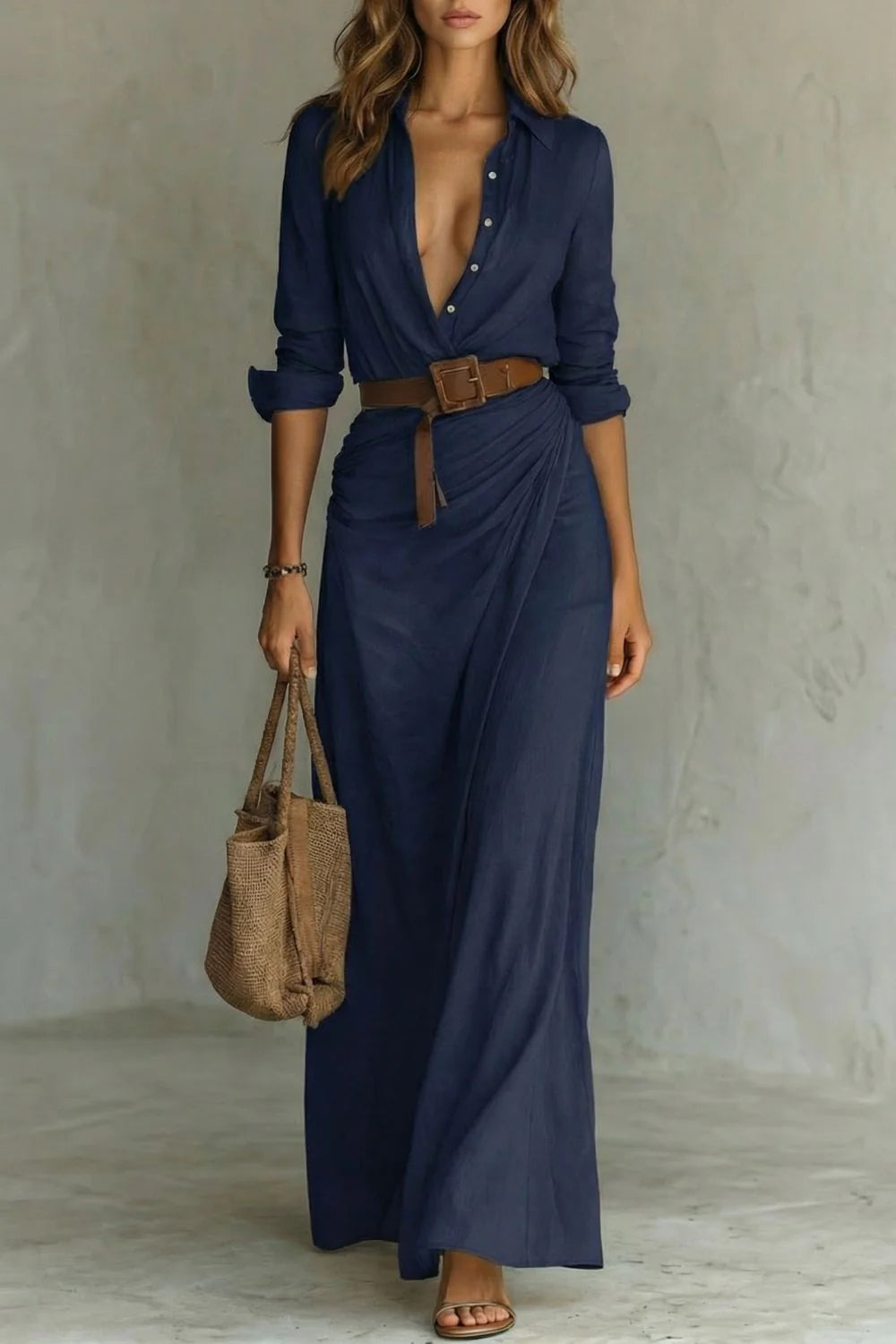 Azura | Vestido cruzado con botones
