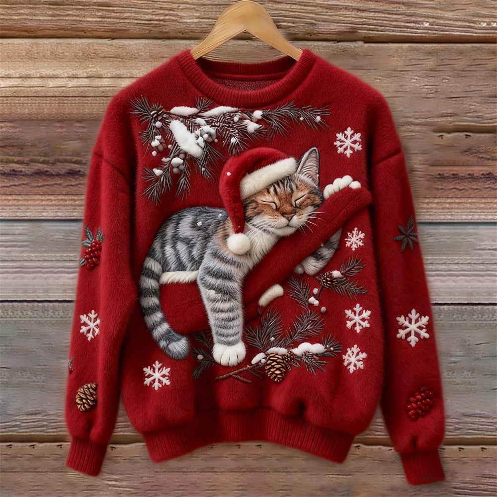 Jersey navideño de gatos