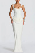 Leonor | Vestido maxi de escote cuadrado
