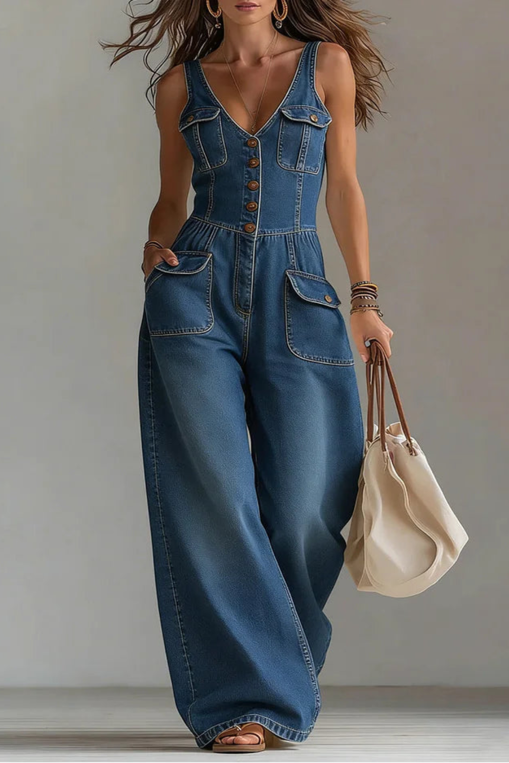 Sophie™ | Mono de denim holgado