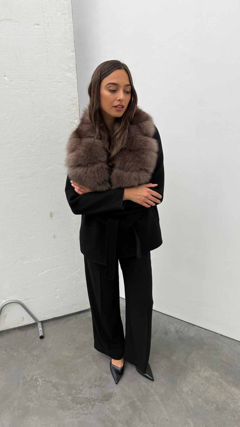 Valentina luxe | Chaqueta cruzada de pelo