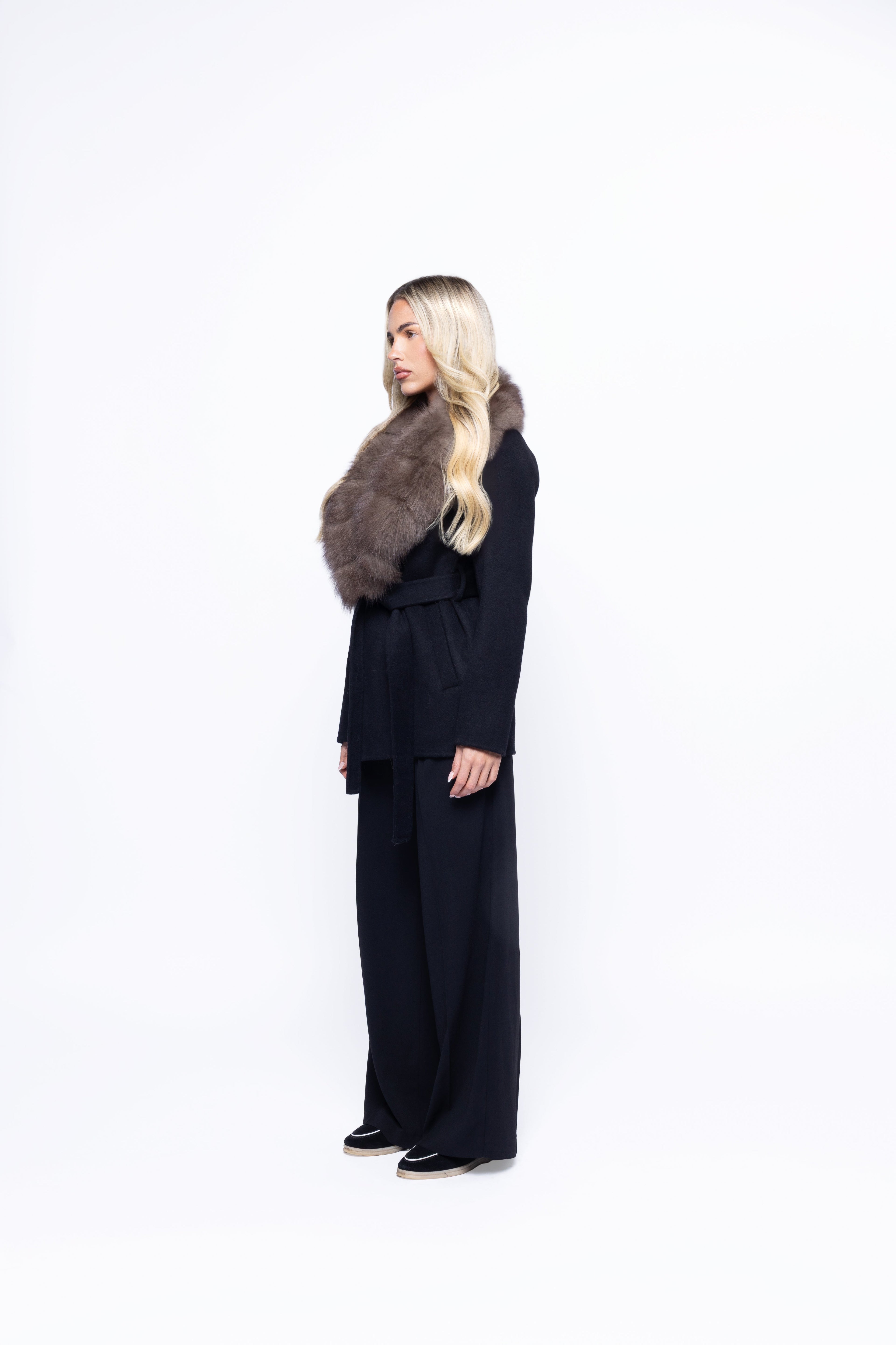 Valentina luxe | Chaqueta cruzada de pelo