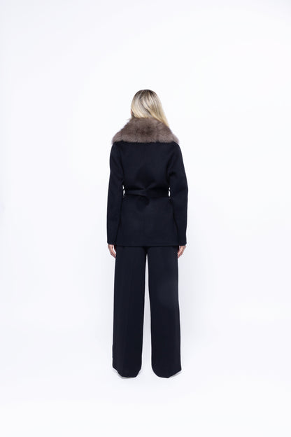 Valentina luxe | Chaqueta cruzada de pelo