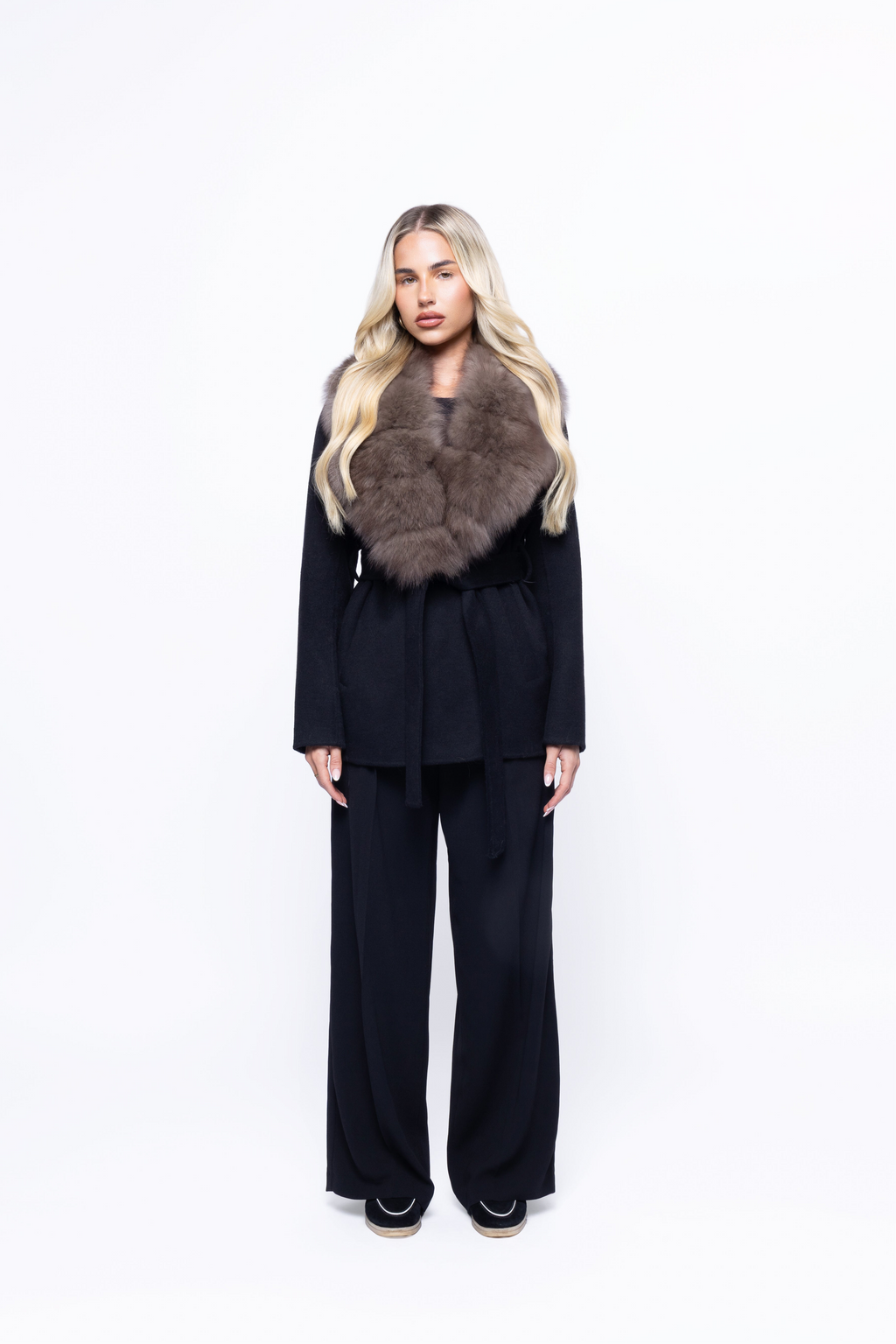 Valentina luxe | Chaqueta cruzada de pelo