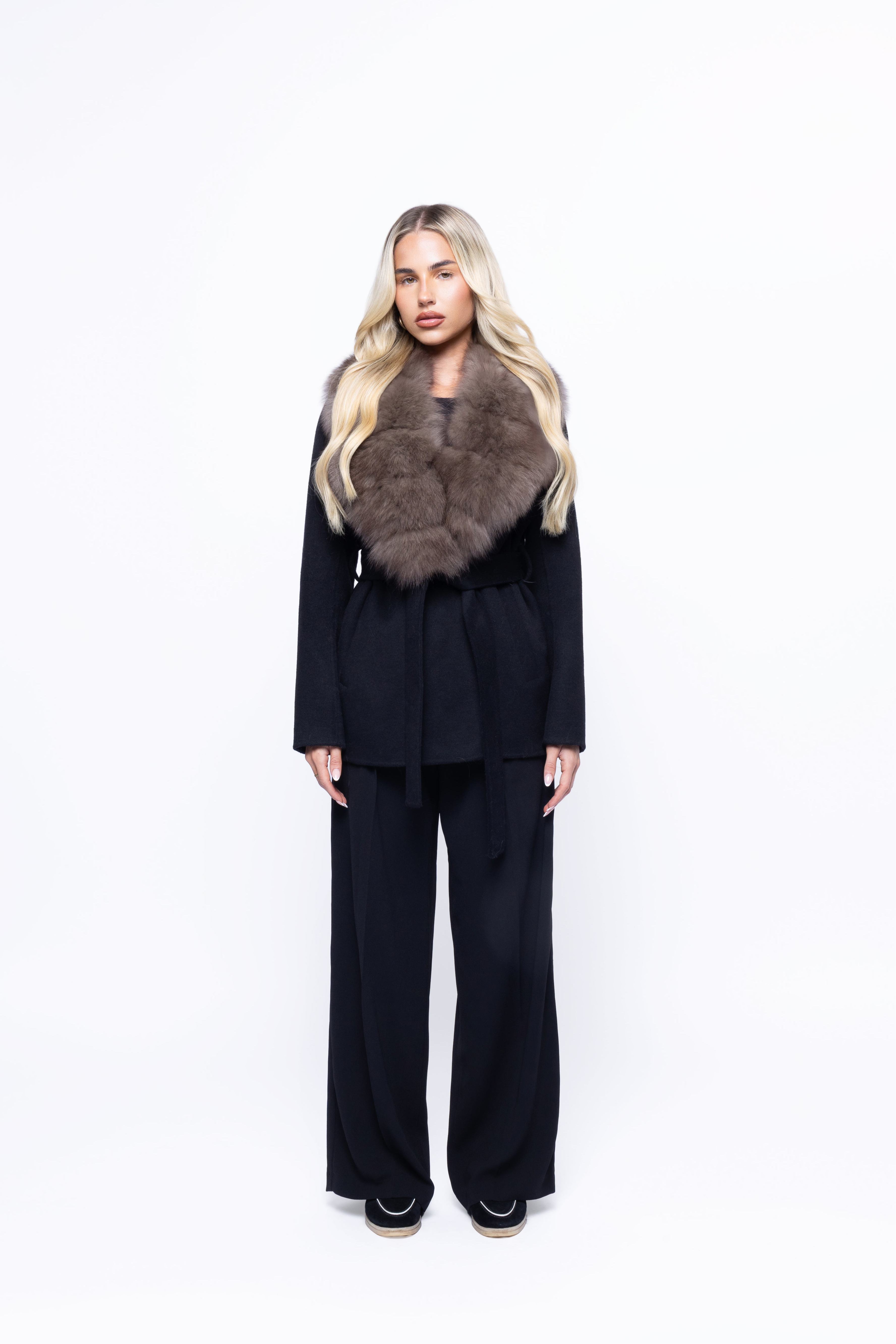 Valentina luxe | Chaqueta cruzada de pelo
