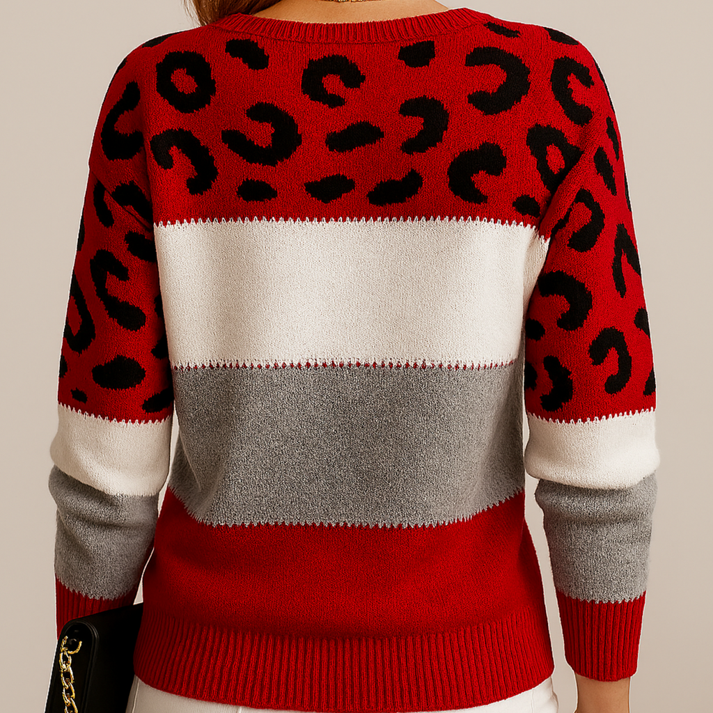 Clara Domínguez | Jersey con estampado de leopardo
