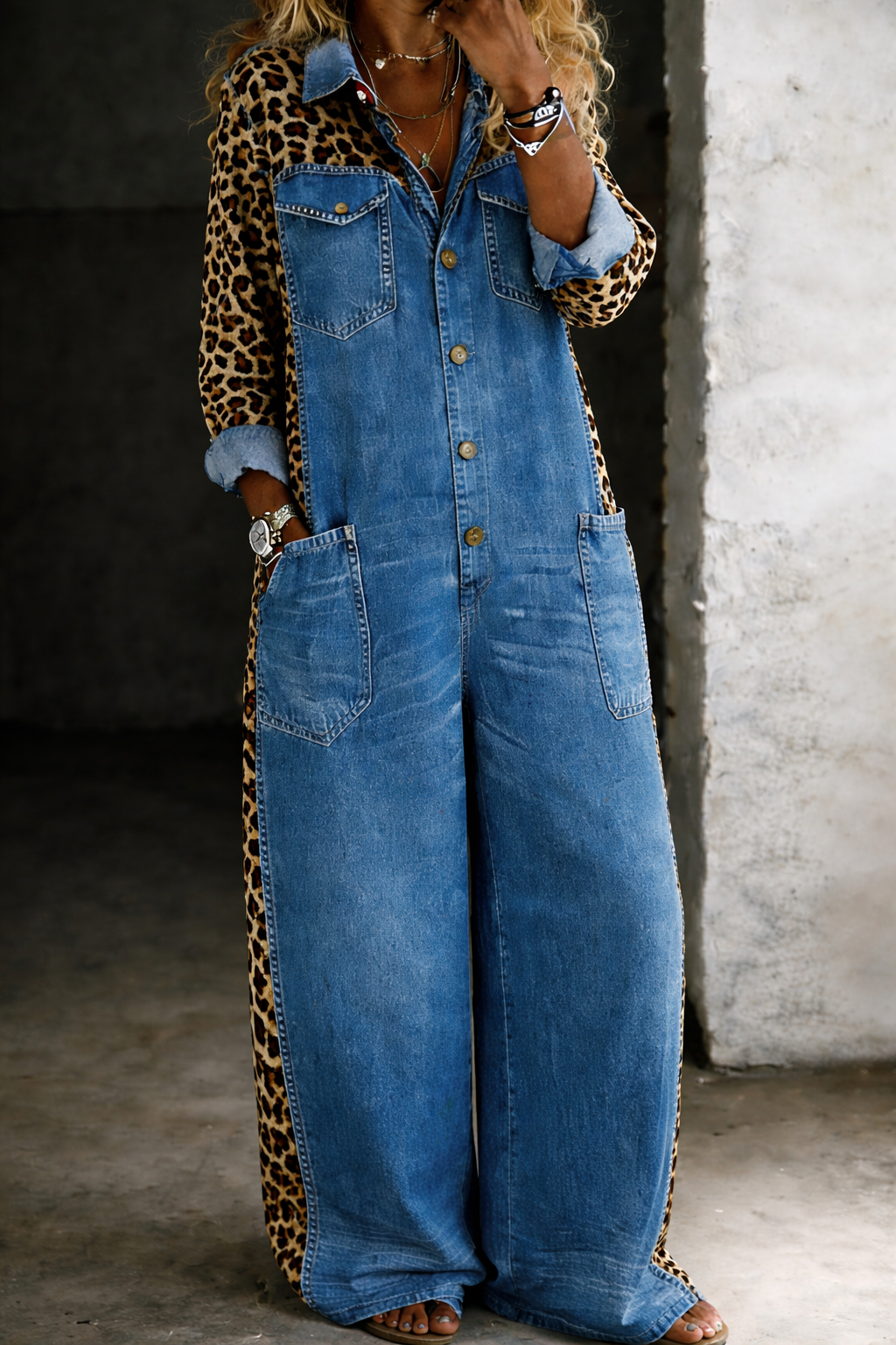 Amanda™ | Mono camisero en denim