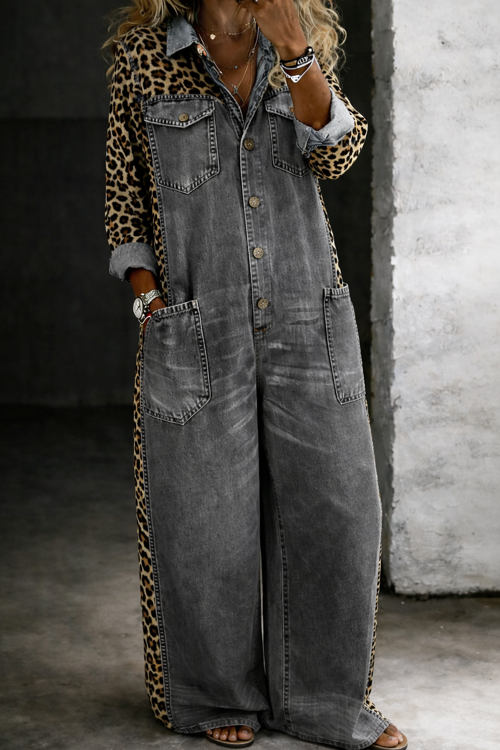 Amanda™ | Mono camisero en denim