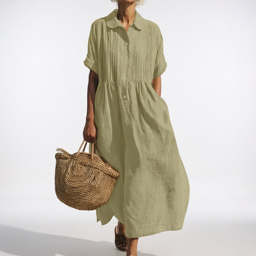 Sandra™ | Vestido camisero fluido de verano