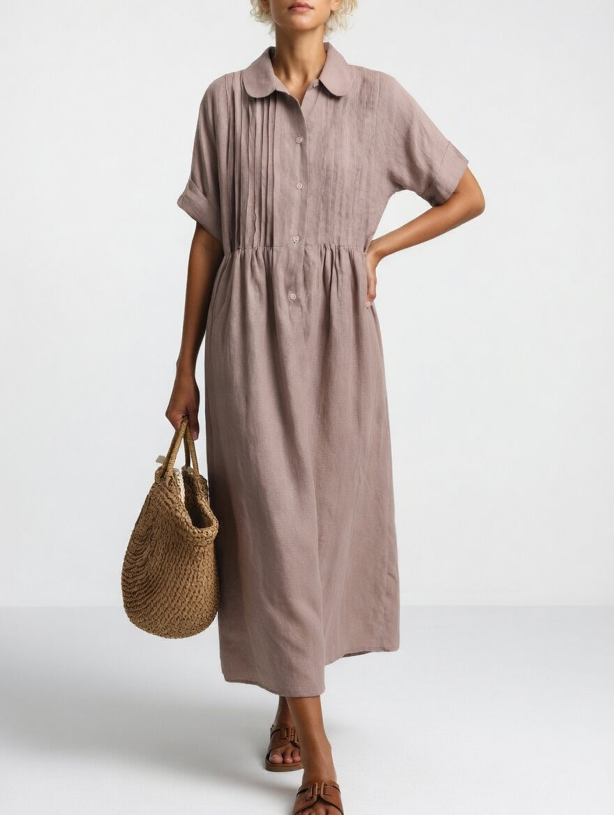 Sandra™ | Vestido camisero fluido de verano