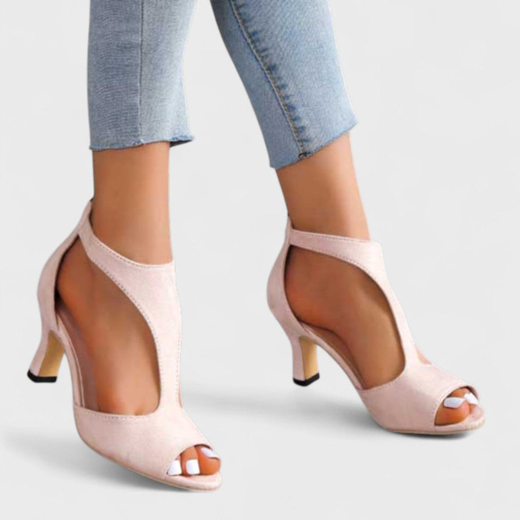 Zorine – Sandalias elegantes con tacón estable
