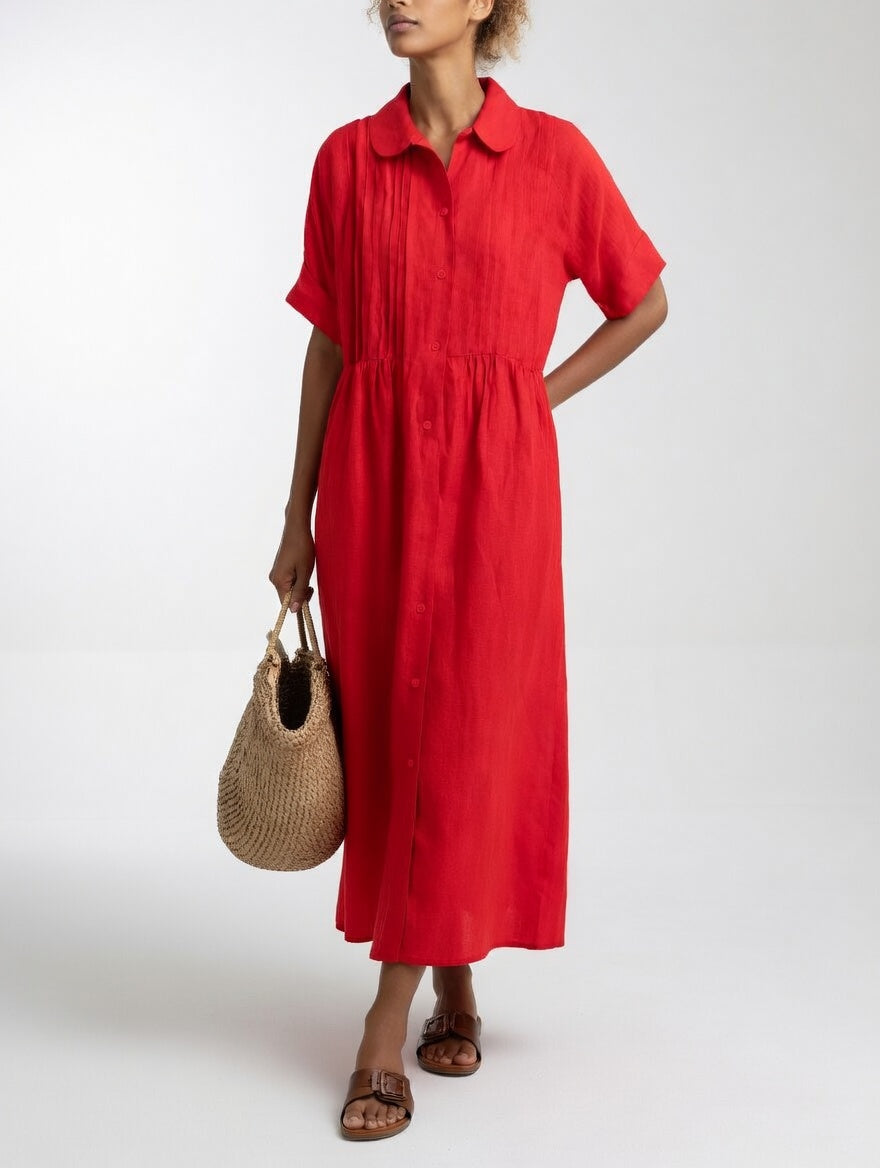 Sandra™ | Vestido camisero fluido de verano