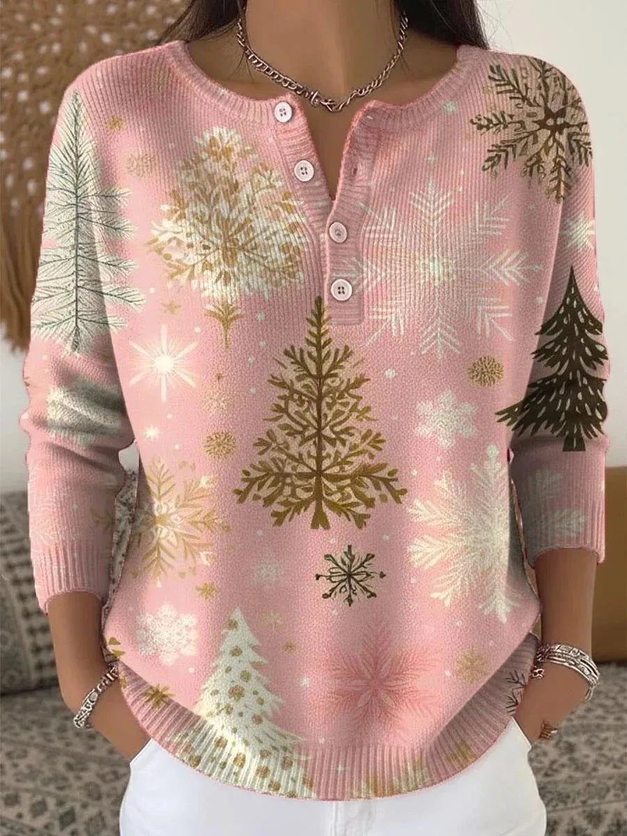 Manon | Jersey navideño cálido con estampado festivo