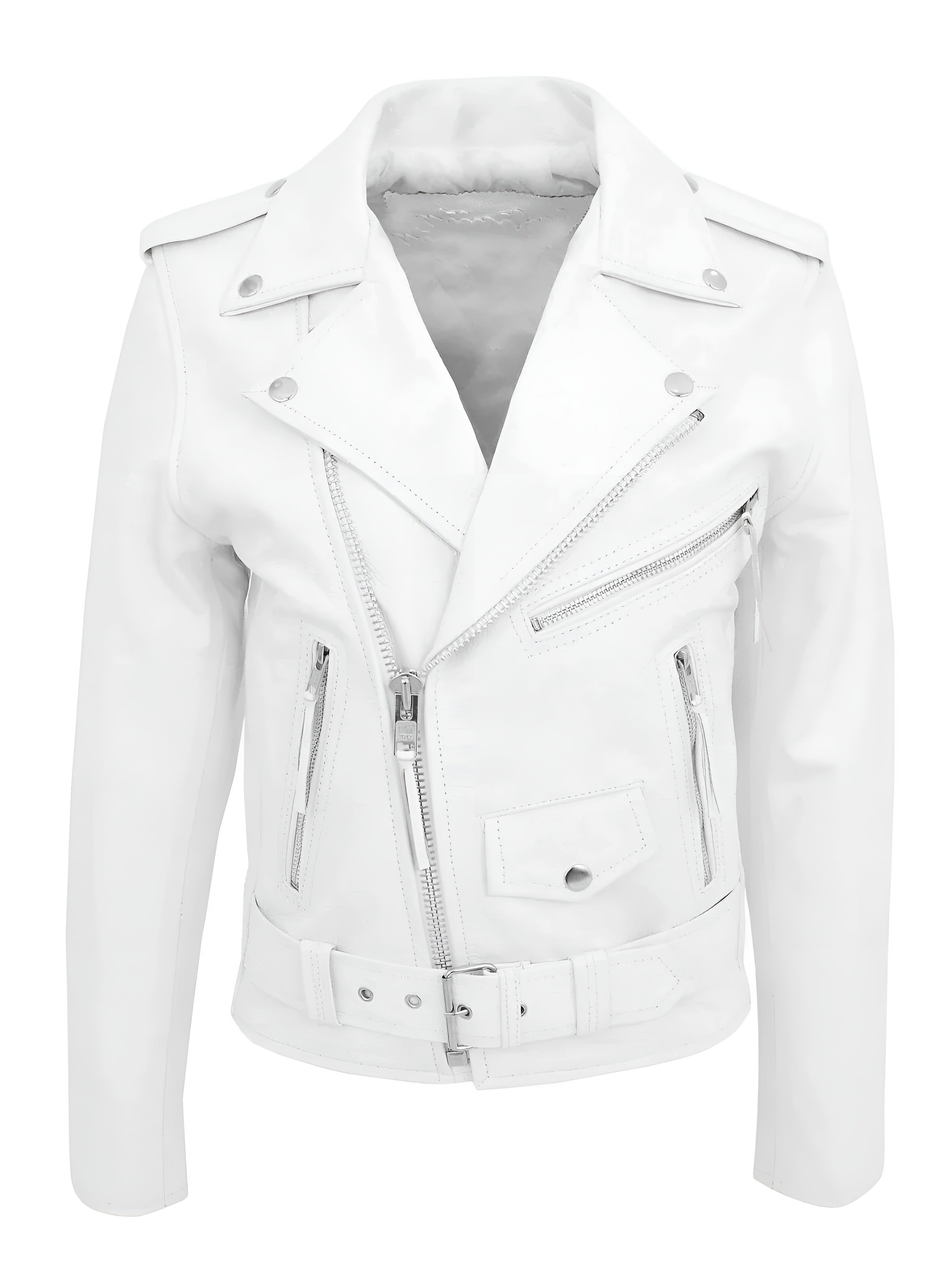 Clara Domínguez | Chaqueta clásica de cuero estilo motero
