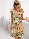 Danielle – Vestido elegante y fluido con volantes