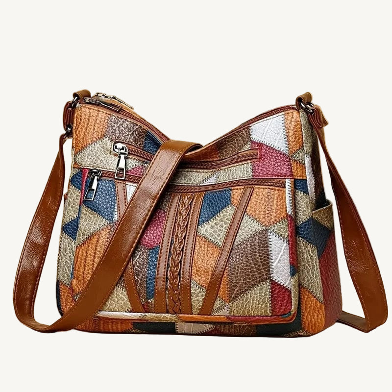 Clara Domínguez | Bolso de mano de piel mosaico