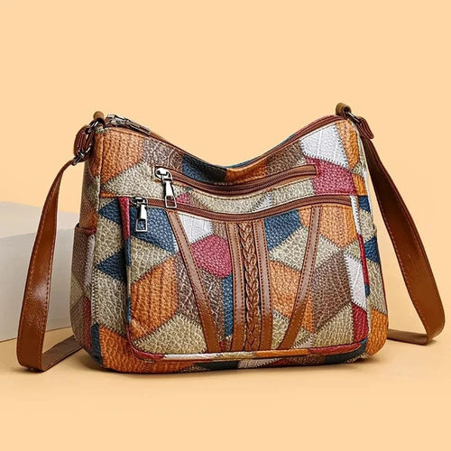 Clara Domínguez | Bolso de mano de piel mosaico