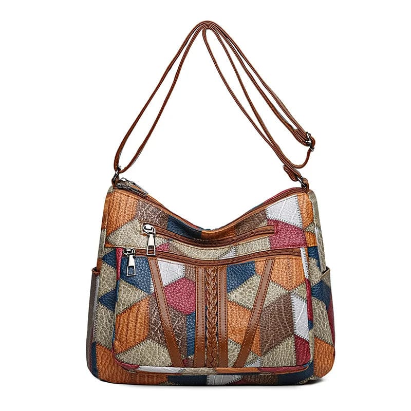 Clara Domínguez | Bolso de mano de piel mosaico