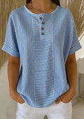 Bella | Blusa de rayas de corte relajado