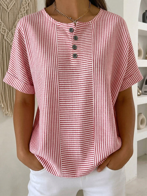 Bella | Blusa de rayas de corte relajado