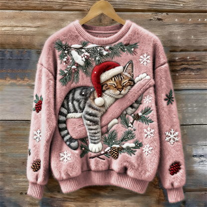Jersey navideño de gatos
