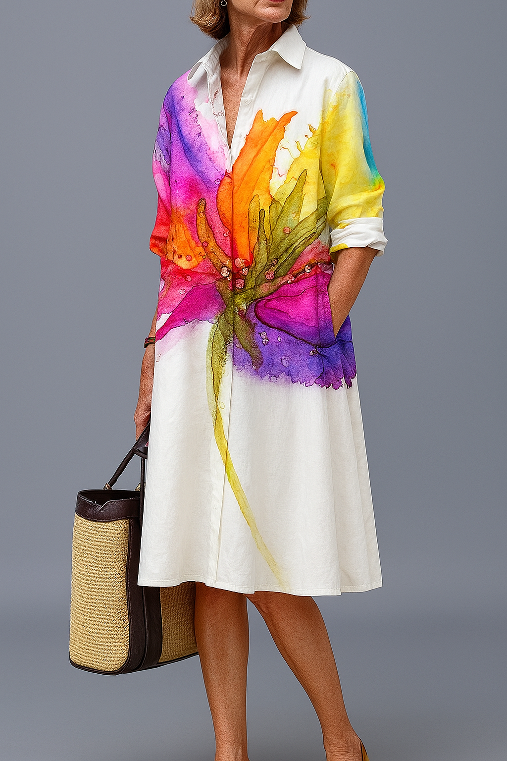 Lydia | Vestido midi, bien cuidado y con estilo
