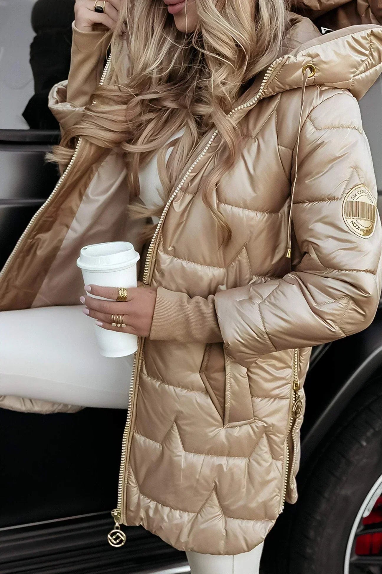 Clara Domínguez | Chaqueta larga acolchada