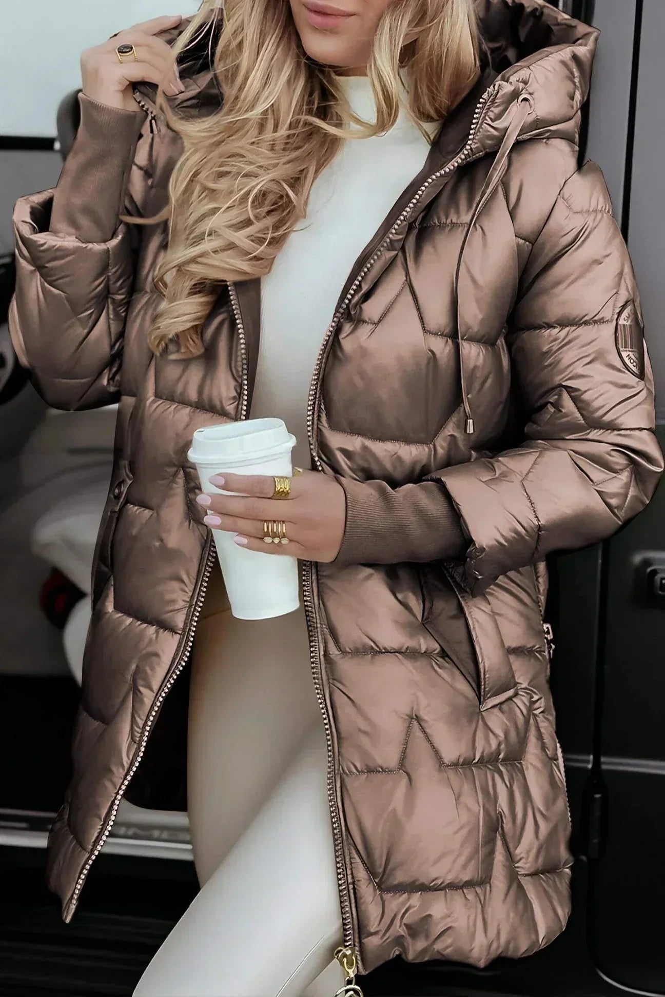 Clara Domínguez | Chaqueta larga acolchada
