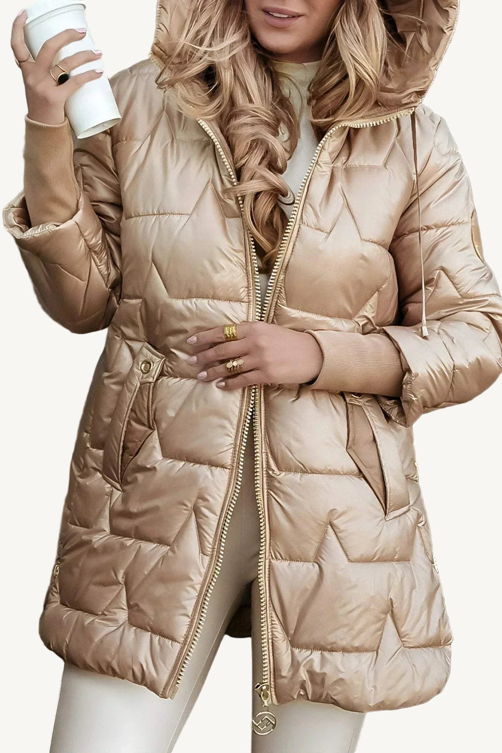 Clara Domínguez | Chaqueta larga acolchada