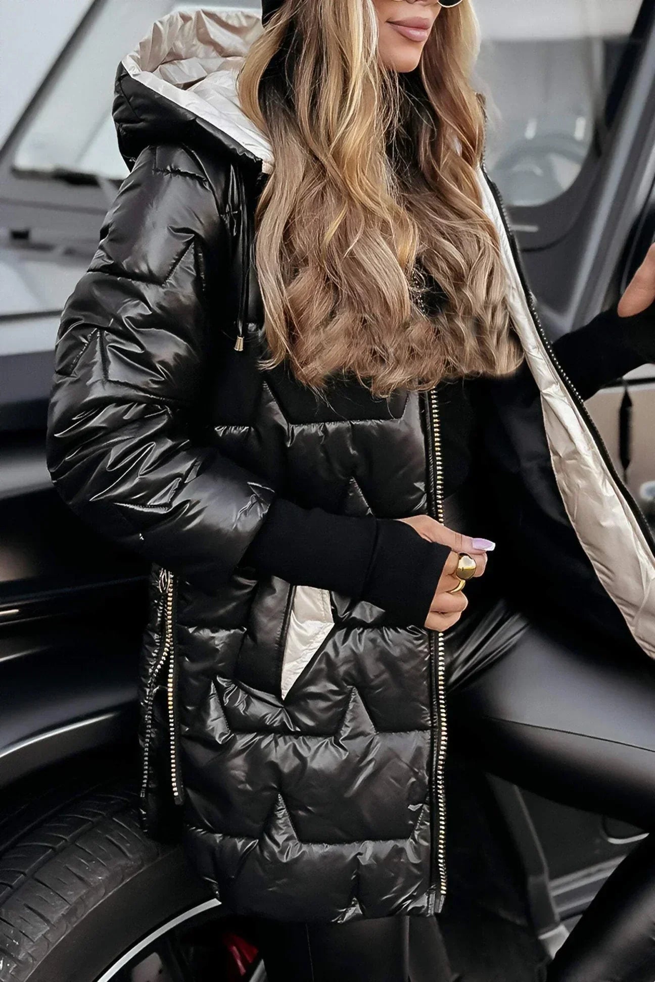 Clara Domínguez | Chaqueta larga acolchada