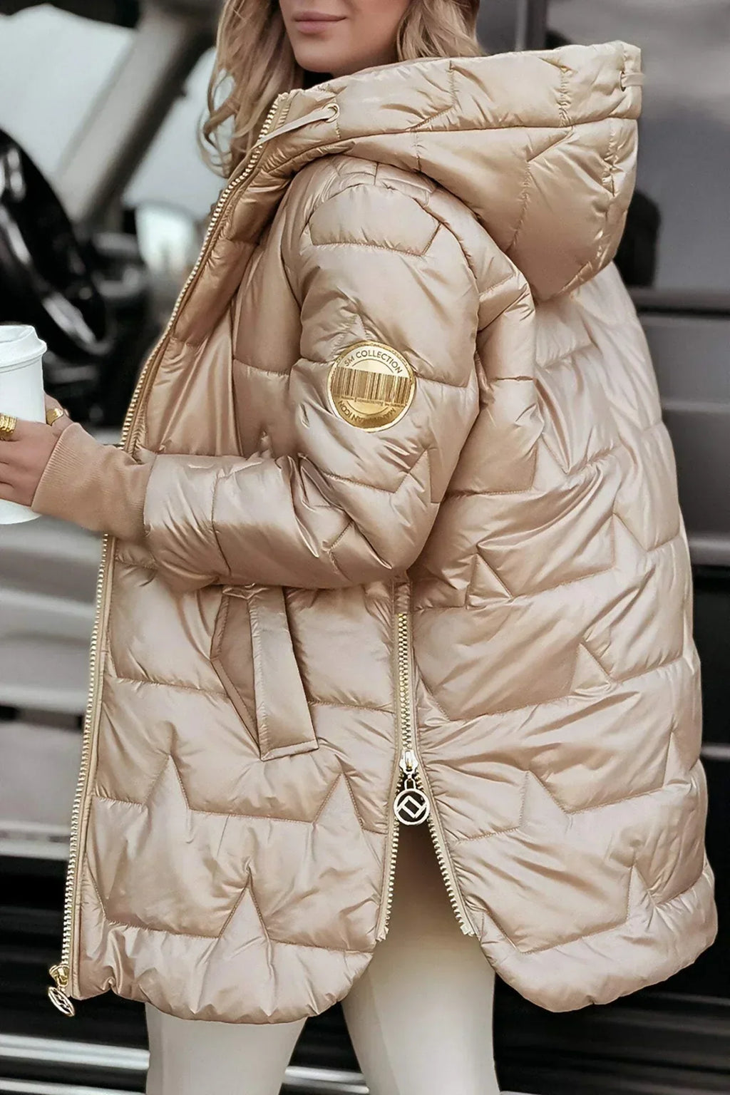 Clara Domínguez | Chaqueta larga acolchada