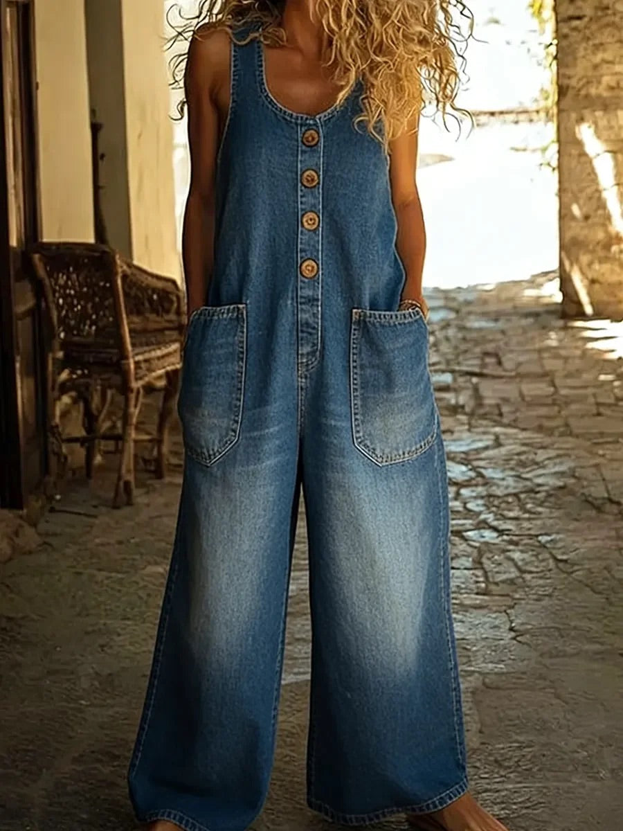 Ruth™ | Peto de denim lavado vintage